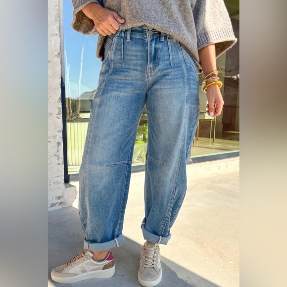 Halo & Harley Denim - Stylish Blue Boyfriend Jeans for Women